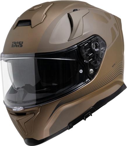 Preview: Single Piece iXS Rapid 2.0 Graphic Full-Face Helmet - brown matt-grey without Box