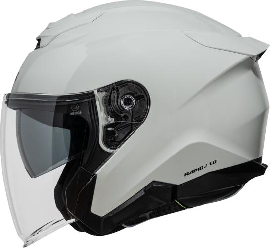 iXS Rapid J 1.0 Glossy Jethelm - grau