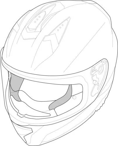 iXS Rapid 1.0 FF Wangenpolster - schwarz