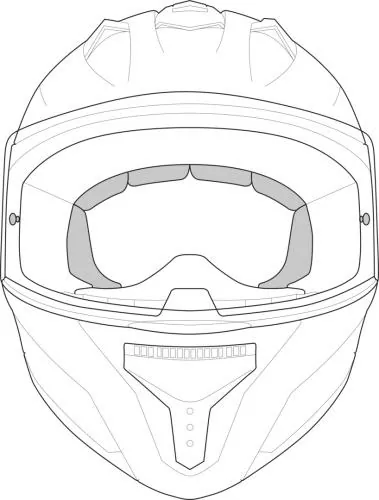 iXS Rapid 2.0 FF Helmfutter - schwarz