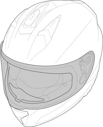 iXS Rapid 2.0 FF Helm Visier smoke PLR - grau
