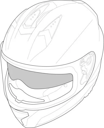 iXS Rapid 2.0 FF Helm Sonnenblende innen - grau-transparent