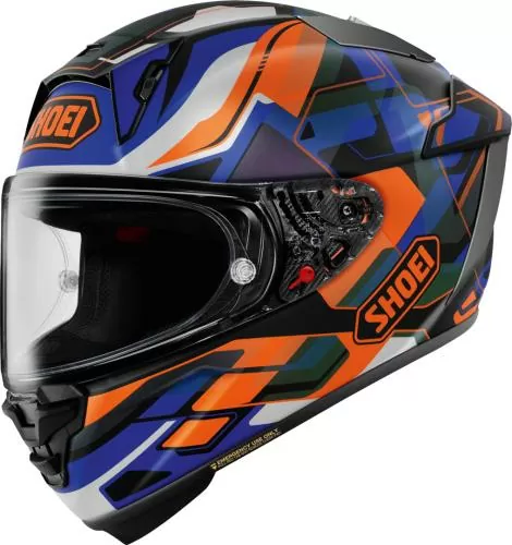 SHOEI Full Face Helmet X-Spirit Pro 2 XS01 TC-8 - blue-orange-white