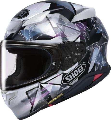 Preview: SHOEI Integralhelm NXR2 Origami2 TC-5 - weiss-grau-grün