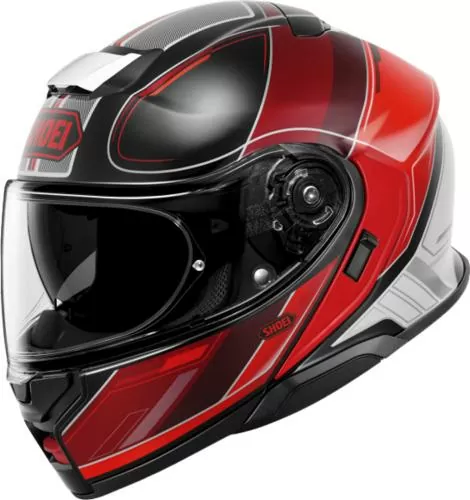 SHOEI Klapphelm Neotec 3 Sharpen TC-1 - rot-schwarz-weiss