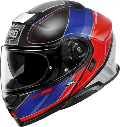 SHOEI Klapphelm Neotec 3 Sharpen TC-10 - rot-blau-schwarz