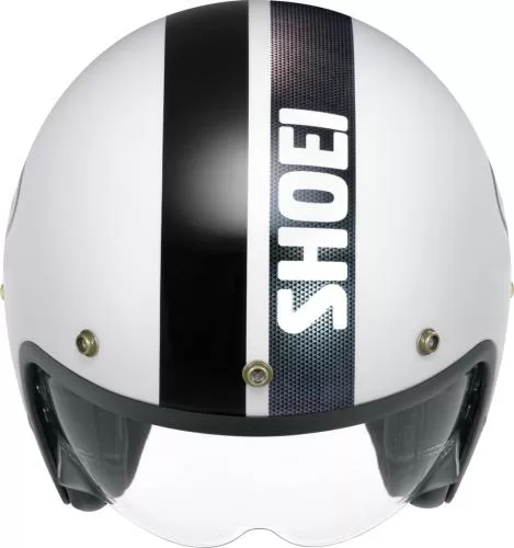 SHOEI Open Face Helmet J-O 2 Cross Logo 2 TC-6 - white-black