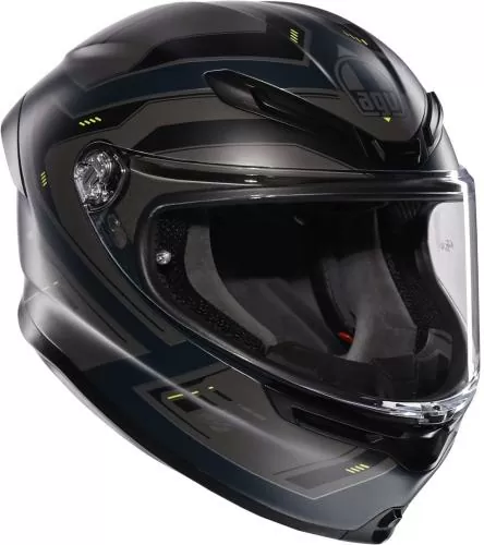 AGV Full Face Helmet K6 S Enhance - matt grey-fluo yellow