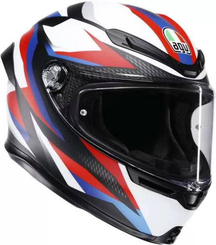 AGV Full Face Helmet K6 S Timewarp - matt black red blue