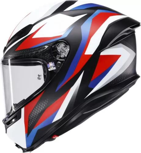 AGV Full Face Helmet K6 S Timewarp - matt black red blue