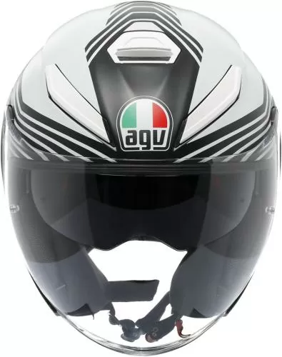 AGV Open Face Helmet K5 Evo Control - matt black-white