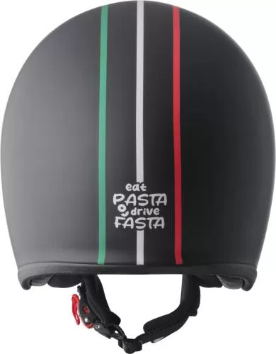 gms Ride in Italy open face helmet - black-red-white-green italy