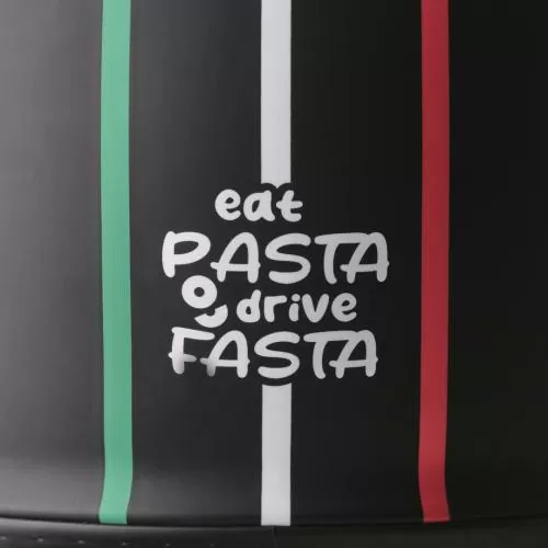 gms Ride in Italy open face helmet - black-red-white-green italy