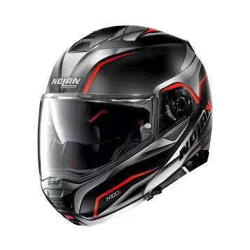 Nolan N100-5 Balteus N-Com #42 Flip-Up Helmet - black matt-red