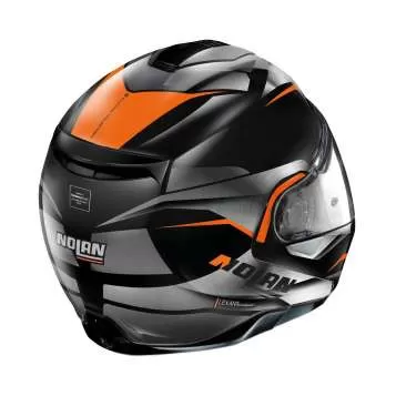 Nolan N100-5 Balteus N-Com #44 Flip-Up Helmet - black-grey-orange