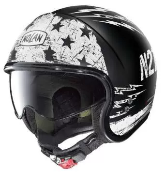 Nolan N21 Avant-Garde #92 Open Face Helmet - black matt-white