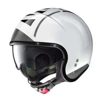 Nolan N21 Avant-Garde #95 Open Face Helmet - white-silver-grey
