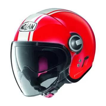 Nolan N21 Visor Dolce Vita #96 Open Face Helmet - red-white