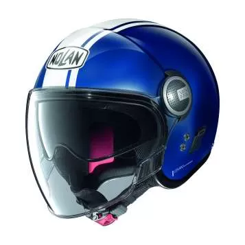 Nolan N21 Visor Dolce Vita #97 Open Face Helmet - blue-white