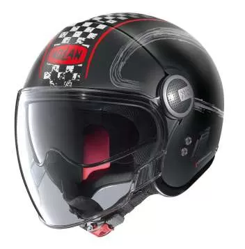 Nolan N21 Visor Getaway #60 Open Face Helmet - black matt-red