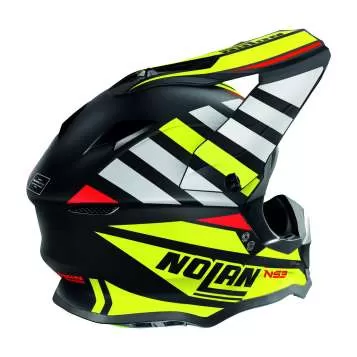 Nolan N53 Cliffjumper #75 Motocross Helm- schwarz matt-gelb