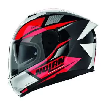 Nolan N60-6 Downshift #36 Full Face Helmet - red-white-black