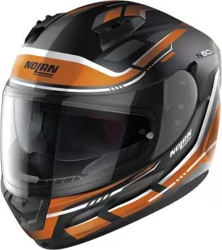 Nolan N60-6 Lancer #63 Full Face Helmet - black matt-orange