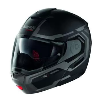 Nolan N90-3 Driller N-Com #23 Flip-Up Helmet - black matt-grey