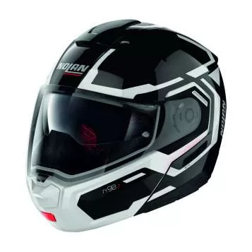 Nolan N90-3 Driller N-Com #24 Flip-Up Helmet - black-white
