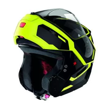 Nolan N90-3 Driller N-Com #26 Flip-Up Helmet - black-yellow