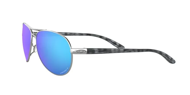 Oakley Sunglass Feedback - polished chrome, prizm sapphr irid polar