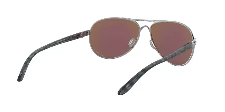 Oakley Sunglass Feedback - polished chrome, prizm sapphr irid polar