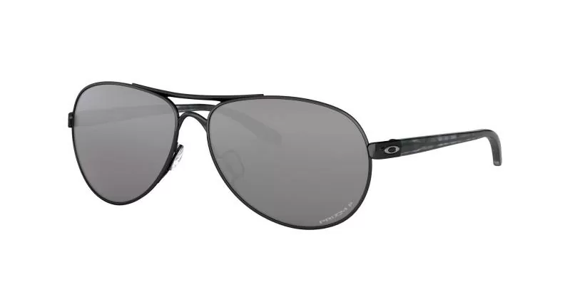 Oakley Sunglass Feedback - polished black, prizm black polarized