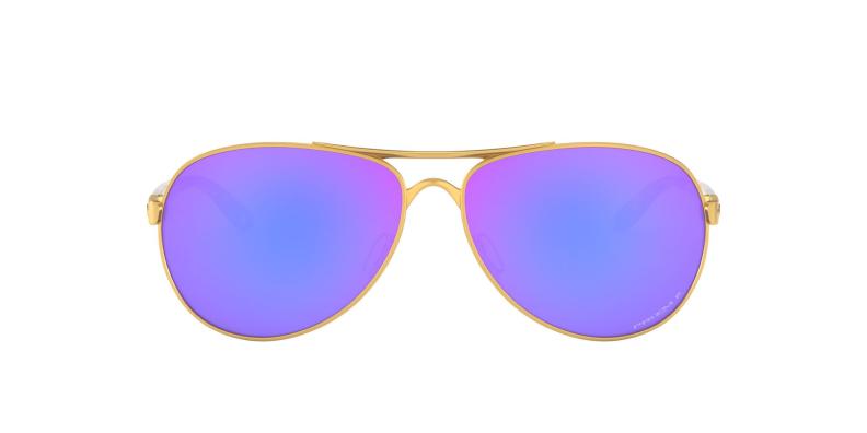 Preview: Oakley Sonnenbrille Feedback - satin gold, prizm violet polarized