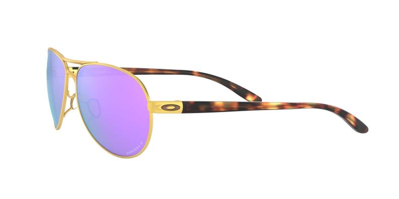 Preview: Oakley Sonnenbrille Feedback - satin gold, prizm violet polarized