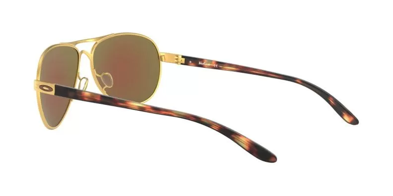 Oakley Sunglass Feedback - satin gold, prizm violet polarized