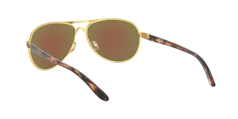 Oakley Sunglass Feedback - satin gold, prizm violet polarized