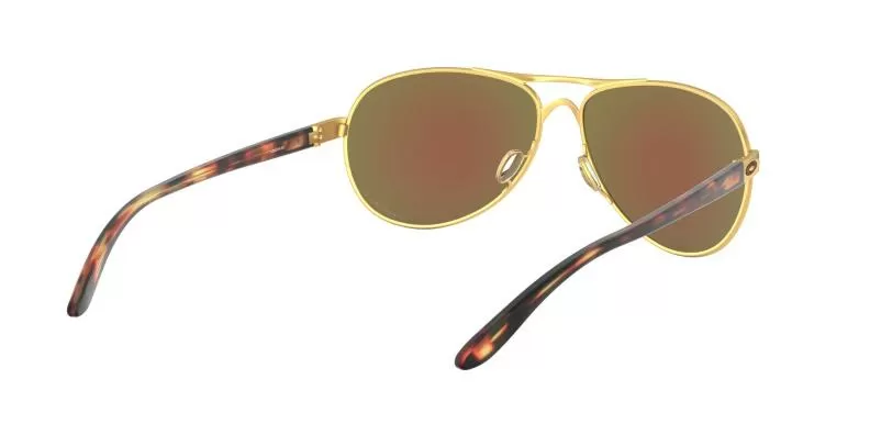 Oakley Sunglass Feedback - satin gold, prizm violet polarized