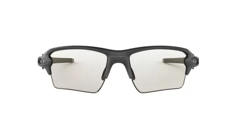 Oakley Sonnenbrille Flak 2.0 Xl - steel, clear 50% black irid photo
