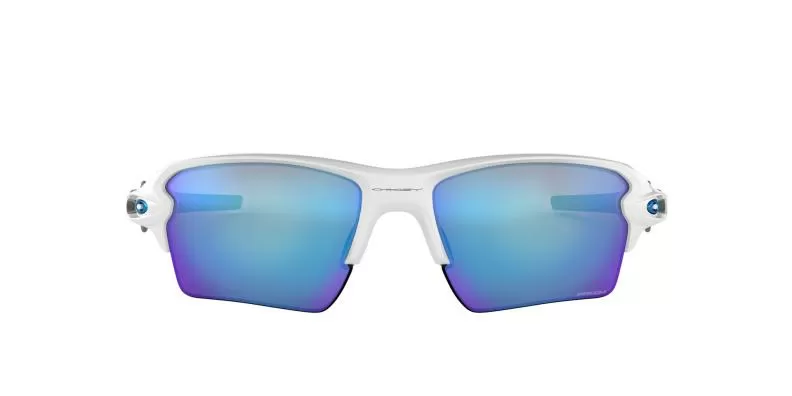Oakley Sonnenbrille Flak 2.0 Xl - polished white, prizm sapphire