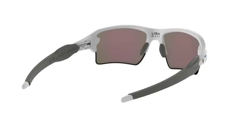 Oakley Sonnenbrille Flak 2.0 Xl - polished white, prizm sapphire