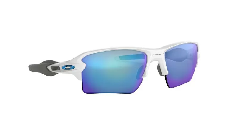 Oakley Sonnenbrille Flak 2.0 Xl - polished white, prizm sapphire