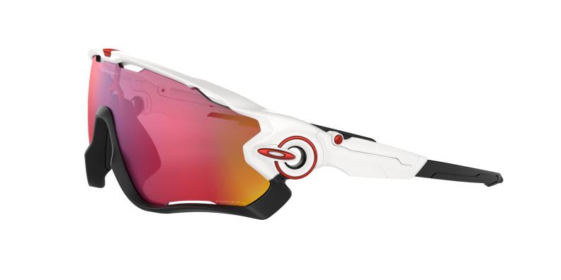 Preview: Oakley Sonnenbrille Jawbreaker - polished white, prizm road