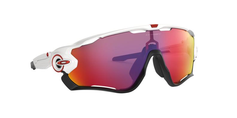 Oakley Sunglass Jawbreaker - polished white, prizm road