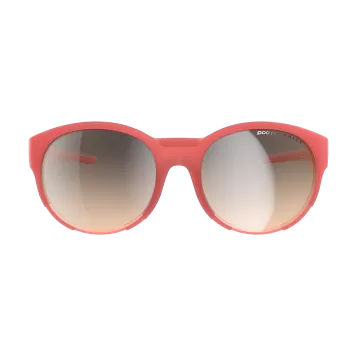 POC Avail Sun Glasses - Ammolite Coral Translucent - Brown Silver Mirror Cat. 2