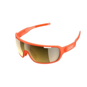 Poc Do Blade Sportbrille - Fluorescent Orange Translucent/Violet Gold Mirror Cat. 3