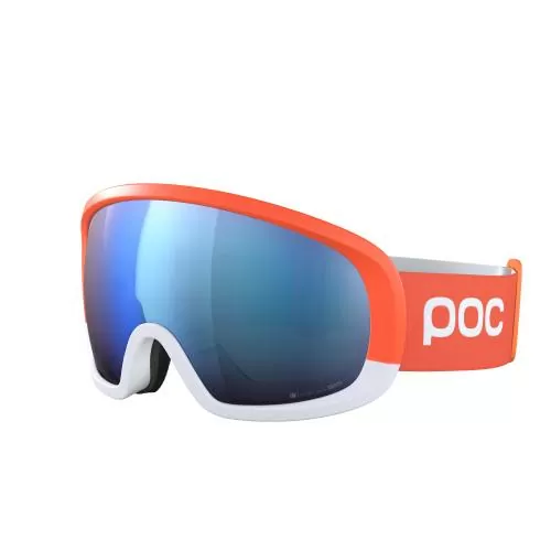 Poc Fovea mid Clarity Comp Skibrille - Fluorescent Orange/Hydrogen White/Spektris Blue