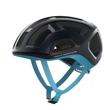 POC Ventral Lite Velo Helmet - Uranium Black / Basalt Blue Matt