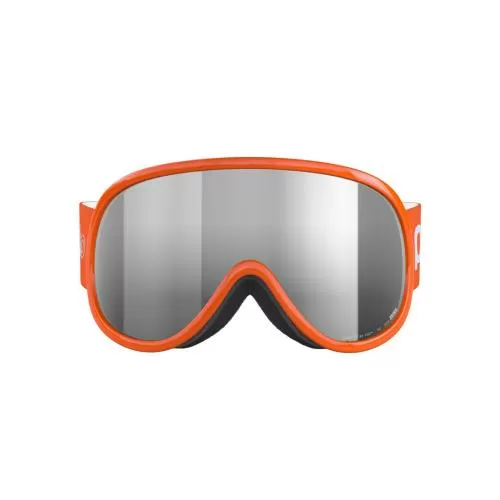 POCito Retina Kinder Skibrille - Fluorescent Orange/Partly Sunny Silver