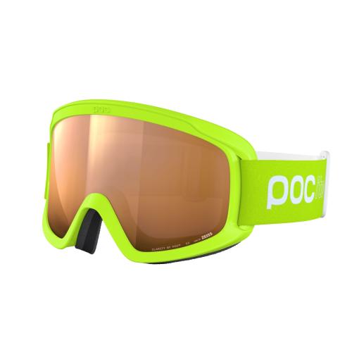 Preview: POCito Opsin Kinder Skibrille - Fluorescent Yellow/Green/Partly Sunny Light Orange